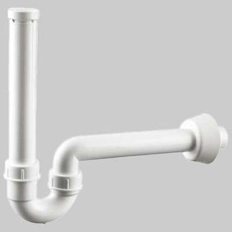 SIFONE ORIENTABILE PER LAVABO CON ROSONE - 1" 1/4 x 40