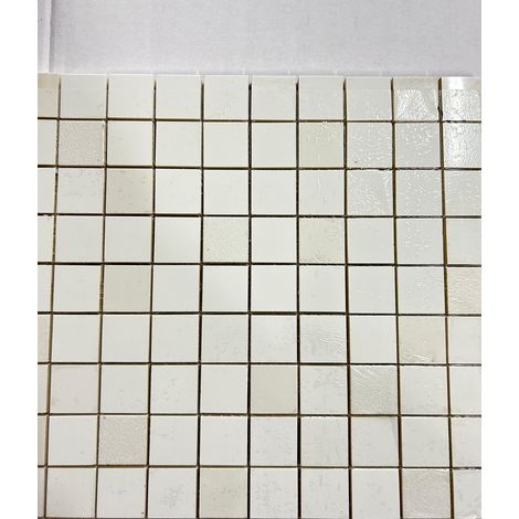 Mosaico bianco lucido acif cm. 31,5 x31,5 tessera cm.3x3 prima scelta emilgroup