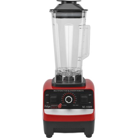 Mixeur de comptoir 4500 W, 2 L, 15 vitesses, robot culinaire multifonction avec 6 lames en acier inoxydable pour viande, glace et fruits. (1/5)