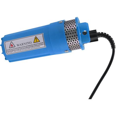 Solarbetriebene Tauchpumpe, 70 m Förderhöhe, 6,5 l Fördermenge, Tiefbrunnenpumpe für Bewässerungsteiche, 24 V Gleichstrom, blau (1/5)