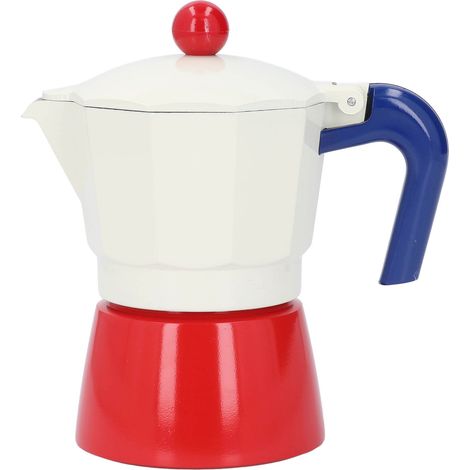 Cafetière Italienne Aluminium 3 Tasses (150ML) – Cafetière à Filtre pour Maison et Camping, Brewing Artisanal Facile (1/5)