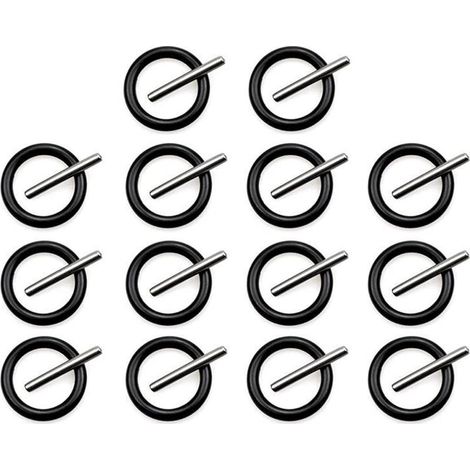 Lot de 28 pièces joints et goupilles pour clé à chocs 1/2' – Joints toriques en caoutchouc – Acier inoxydable pour durabilité 1000 pcs (1/5)