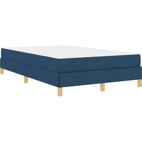 Maison Exclusive - Letto a molle con materasso Blu 120 x 190 cm Tessuto (1/5)