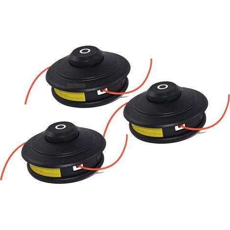 3 X Profi Doppelfadenkopf Tippautomatik Spule/Fadenspule kompatibel mit Fuxtec Motorsense (1/2)