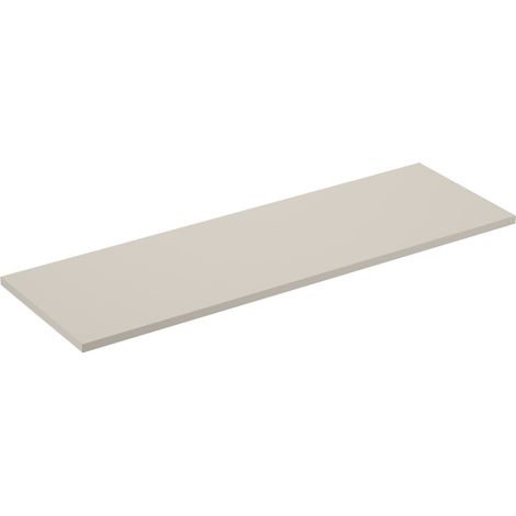 Plan de lavabo BRAZZA – 140 cm – Color marrón congo – MDF & PVC – Para instalar
