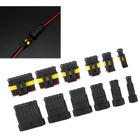 147 wasserdichte Steckverbinder, Pins 1, 2, 3, 4, 5 und 6. (1/5)