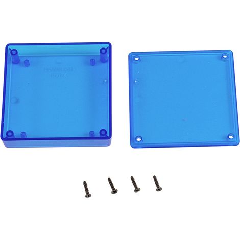 Hammond Electronics  1551XTBU Universal-Gehäuse 80 x 80 x 20  ABS  Blau (transparent) 1 St.