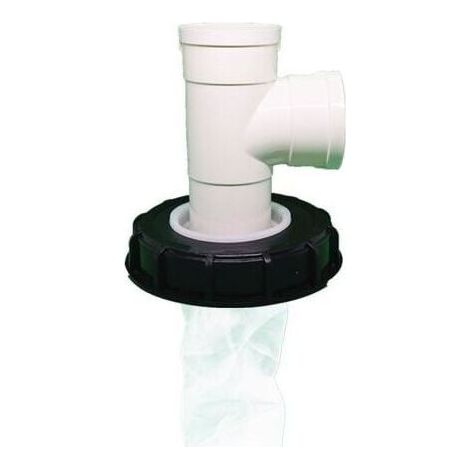Couvercle de cuve IBC avec filtre en nylon lavable pour cuve d'eau de pluie IBC 1 000 litres, filtre de couvercle IBC, accessoires de cuve IBC, filtre en nylon pour eau de pluie (T vertical) (1/4)