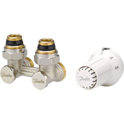 Kit tête thermostatique RAS-C pour corps M30 x 1,5 + répartiteur RLV-KS 1/2'' équerre (1/2)