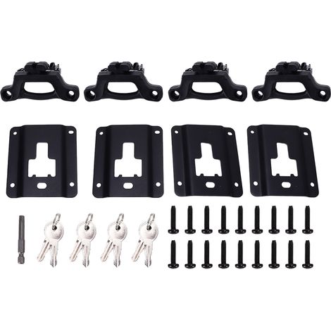 Jeu de verrouillage de taquets de lit de camion FL3Z‑99000A64‑B de remplacement pour Ford F‑250 F‑350 Super Duty 2017 – 2021 (1/5)