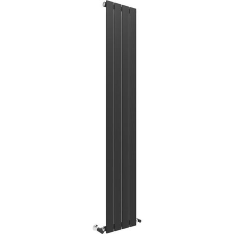 Signature Strand Single Designer Vertical Radiator 1800mm H x 309mm W - Anthracite