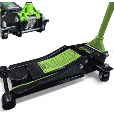 CRIC A CARRELLO RIBASSATO 5ton DOPPIO PISTONE SOLLEVATORE IDRAULICO PROFESSIONALE (1/5)