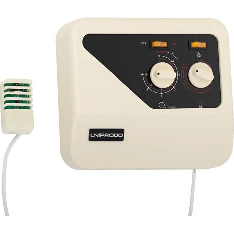 Commande pour sauna protection antisurchauffe abs blanc (1/2)