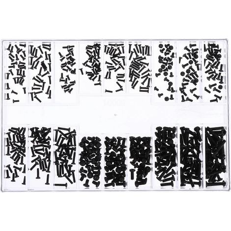Vis pour ordinateur (SSD, portable, carte mère), petites vis-1X0.2cm-Black (1/4)