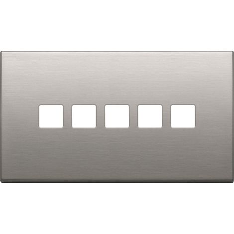 VIMAR - 22689.5.11 Plaque plate 5Mx5 BS, nickel brossé