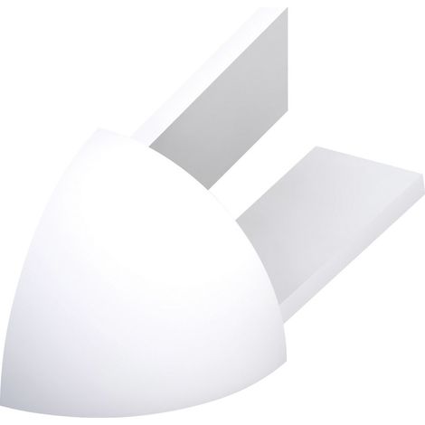 alfer Außenecken PVC glatt brillantweiß Profil