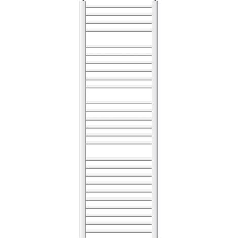 LuxeBath Badheizkörper Austausch 500x1600 mm Weiß mit Thermostatventil Set, Renovierungsheizkörper gerade mit Seitenanschluss, Nabenabstand 650 mm, Handtuchwärmer Handtuchtrockner Handtuchheizkörper (1/5)