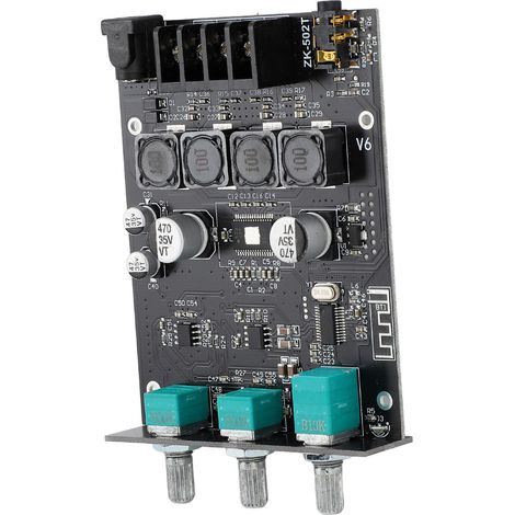 Module Amplificateur Bluetooth 12V/19V/24V Puce TPA3116D2 Carte Ampli Audio Avec Aigu Et Grave Pour Cinéma Maison Bricolage ZK-502T (1/5)