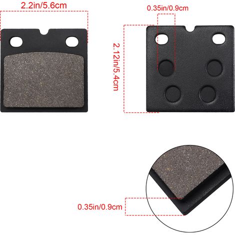 Suitable for front brake pads of BMW K75, K100, K1100, and K1200 motorcycles