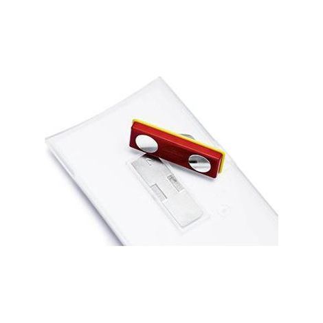 DURABLE, Badge magnétique en plastique transparent, h x l 40 x (1/3)