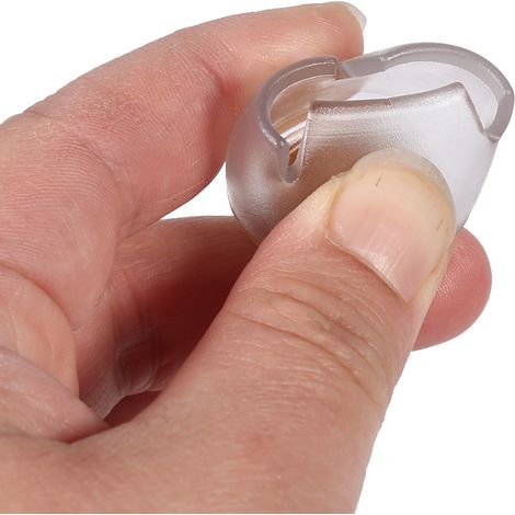 Lot de 16 embouts ronds transparents pour pieds de meubles (tables, chaises, etc.) (1/5)