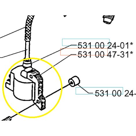 ACCENSIONE 531004731 ORIGINALE HUSQVARNA