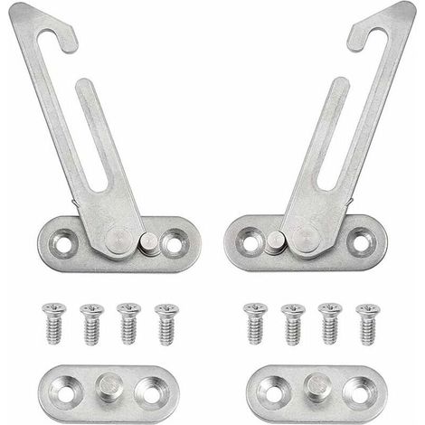 Set of 2 Window Regulators - 304 Stainless Steel - with Screws - Fits Left and Right Windows