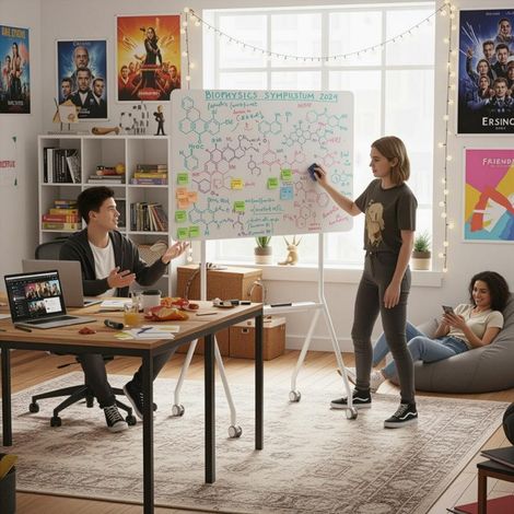 Pizarra móvil de borrado en seco Ergo Office, orientación horizontal, blanca, de una cara, con estante, dimensiones de la pizarr (1/5)