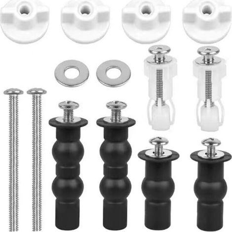 Abattant WC Fixations Charnières Vis de Couverture de Toilette, Accessoires de Siège de Toilette Vis D'expansion pour Couvercle (1/4)