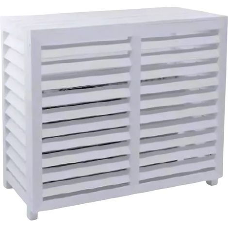 Cubierta de aire acondicionado de composite blanco, dimensiones exteriores 950x420x720mm.