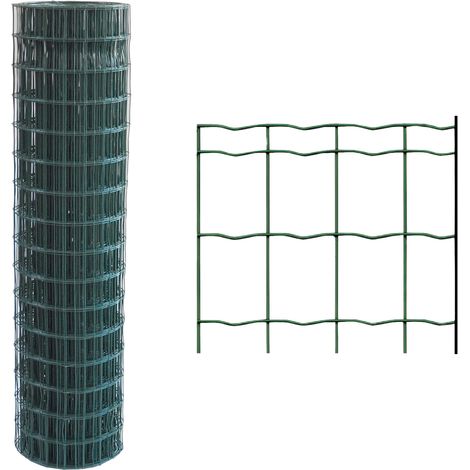 RETE ELETTROSALDATA PLASTIFICATA 76,2 x 63,5 Filo Ø mm. 1,6/2 - H. cm 150 x mt. 25  - SIDEX