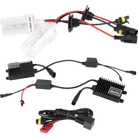 Kit phare xénon ballast ampoule H1 12V 100W accessoires éclairage automobile (1/5)