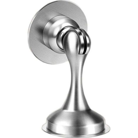 Magnetische Türstopper – Set mit 4 robusten Türstoppern aus Edelstahl für die Ober- und Unterseite der Tür – Wand- und Bodenmontage, kein Bohren erforderlich. Inklusive 3M-Klebeband und Schrauben. Sta