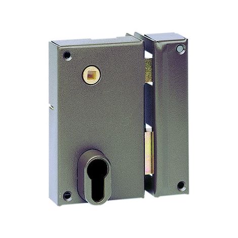 Vachette – Serrure monopoint en applique verticale à fouillot – Cylindre européen gauche – Acier – Entraxe 70 mm – Coffre 73 x 125 mm (1/5)