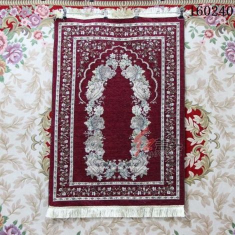 Tapis - - Classique - Rouge foncé - Intérieur - Motif floral