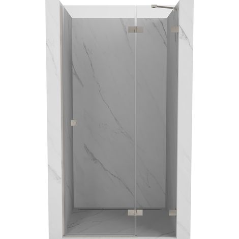 Mexen Lunar porte de douche pivotante droite 75 cm, transparent, nickel brossé - 834-075-000-97-00-P (1/5)