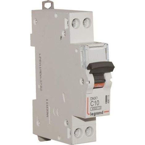 Disyuntor Legrand DNX tipo C + neutro 10A con tornillos LEGRAND