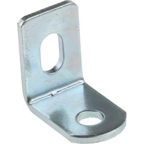 Rs Pro – Équerre de fixation en acier plaqué zinc – Dimensions 15 x 15mm x 10mm – Lot de 10 unités – Supports d'angle pour chantiers humides
