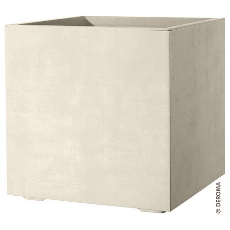 VASO MILLENNIUM CUBO 49 CM PERLA
