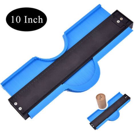 Lockable Contour Gauge 26cm Double Lock, Profile Duplicator, Contour Template, Cutting Template Tool for Woodworking Flooring and Tiles (1/4)