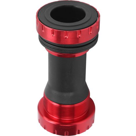 Corona 1.37x24 denti per bici da strada e mountain bike, movimento centrale 68-73 mm, lega di alluminio rossa (1/5)