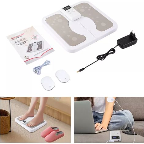 Masseur de pieds EMS 2-en-1 Stimulateur de circulation des pieds à 6 modes avec fonction minuterie (1/5)