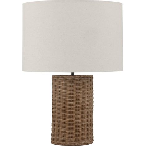 ANDREA HOUSE IL74018 Lámpara Karibu Ratán/Lino Ø39x55 CM - ref: IL74018