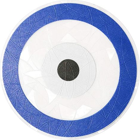 Sticker Réflecteur Solaire Œil Du Diable - Attrape-Soleil Arc-En-Ciel Pour Fenêtre En Verre - Décoration Voiture Porte - 12 x 12 cm - 1 Pièce