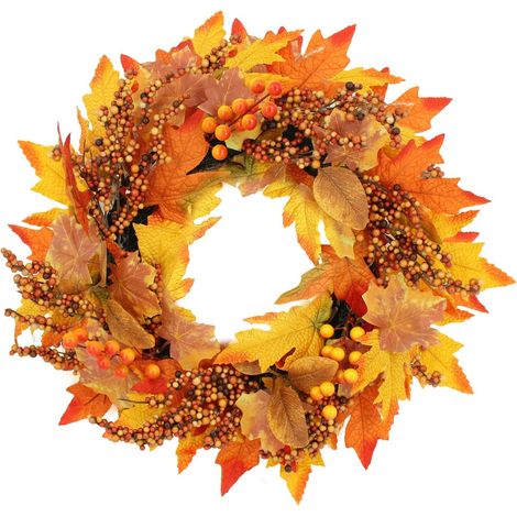 55cm Herbstkranz Haustür, Couronne de porte d’automne pour automne décoration (1/5)