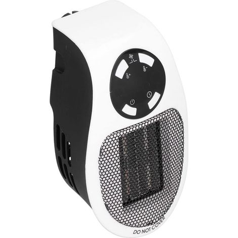 Mini chauffage noir et blanc 500 W avec protection contre la surchauffe, température constante automatique, pas de consommation d'oxygène, chauffage rapide, pour la maison, etc. (220 V) (1/5)
