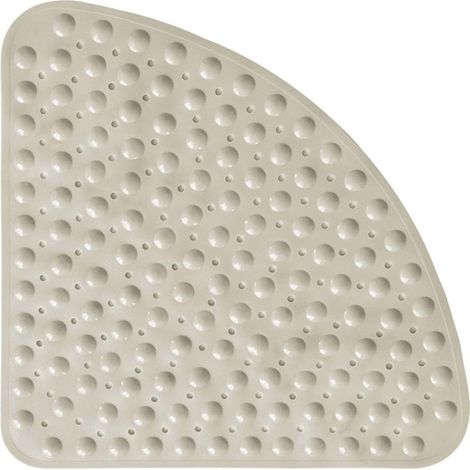 Tapis de douche antidérapant coin en caoutchouc anti - moisissure tapis de sécurité avec trou de drainage tapis de bain (kaki) (1/5)
