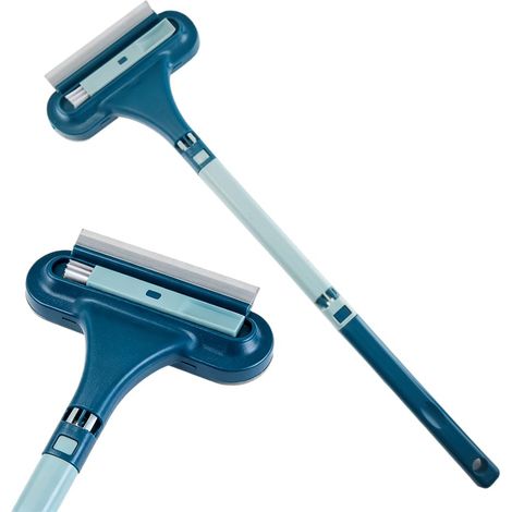Brosse nettoyante 3-en-1 pour moustiquaire et vitre, manche rallongé (1/5)