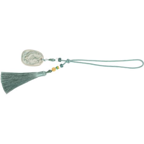 Porte-Bonheur Voiture Zodiac Pendentif Tassel Perles Porcelaine Léger Accroche Rétroviseur Animal Coq Décoration Auto (1/5)