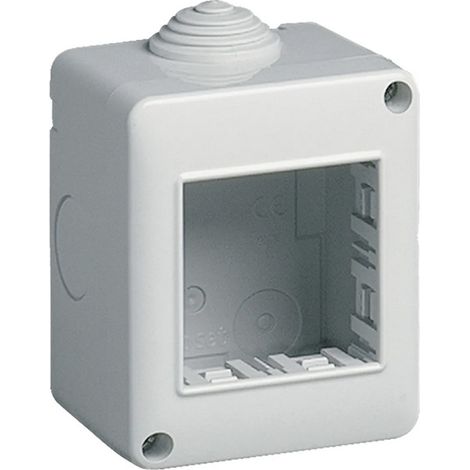 Contenitore 2 moduli scatola da parete custodia box C3802 (1/2)